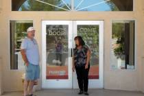 Robin Hebrock/Pahrump Valley Times Pahrump Tourism Director Arlette Ledbetter is pictured greet ...