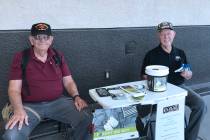 Robin Hebrock/Pahrump Valley Times DAV Chapter #15 members Buddy Tisdale and David Feltenberger ...