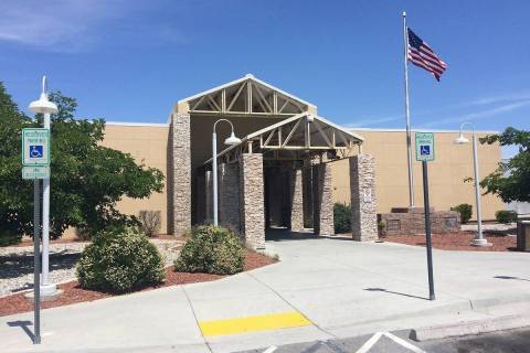 Robin Hebrock/Pahrump Valley Times The Fifth Judicial District Court's Pahrump operations are s ...