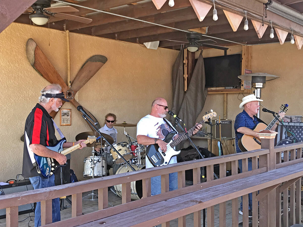 Robin Hebrock/Pahrump Valley Times Live music, complements of Mike Hickey, provided the enterta ...