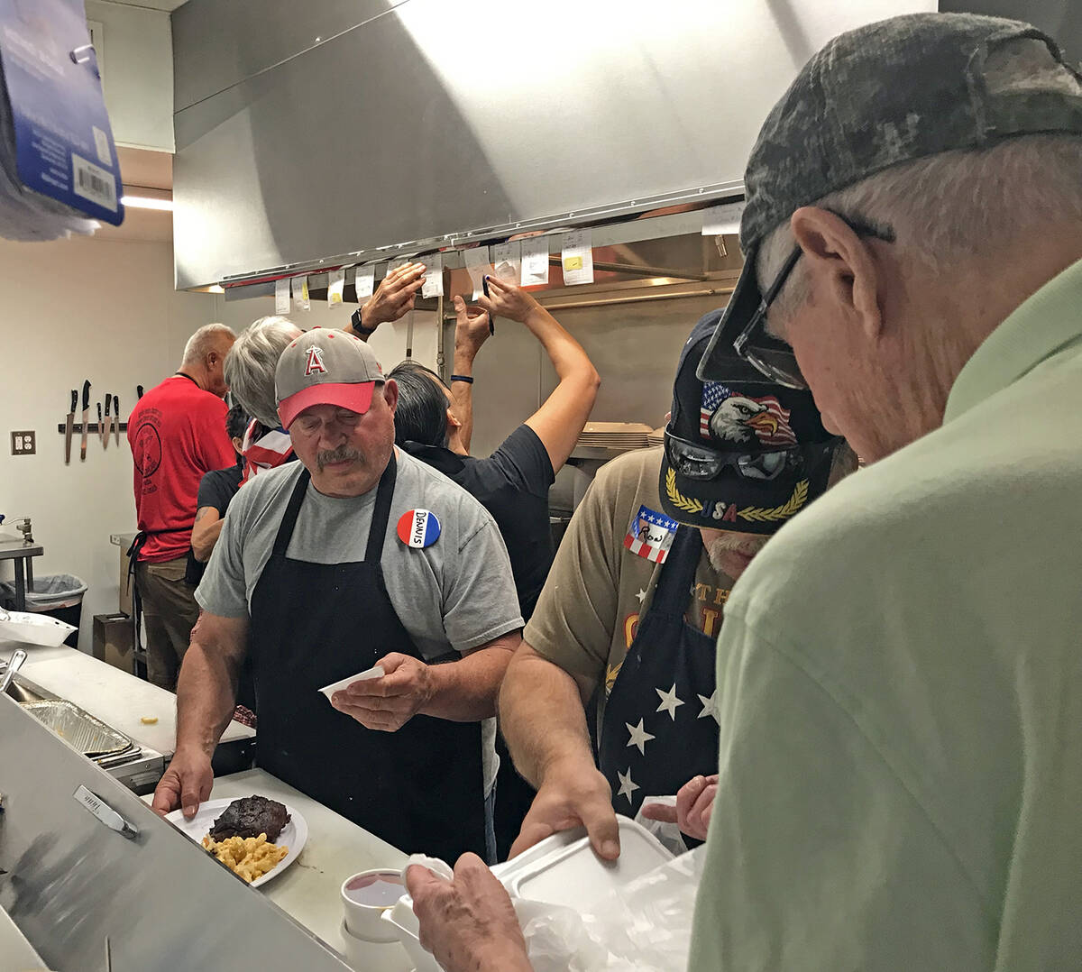 Robin Hebrock/Pahrump Valley Times A peek inside the kitchen during the Rib Extravaganza reveal ...