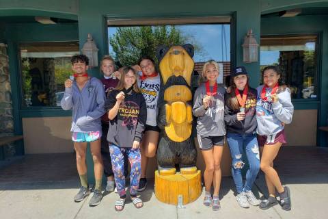Special to the Pahrump Valley Times The Pahrump Valley Trojans competed in the Nevada 3A state ...