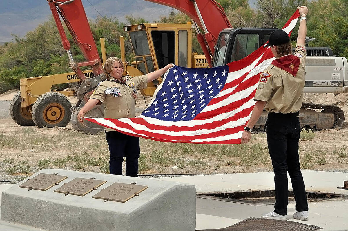 Horace Langford Jr./Pahrump Valley Times When an American flag has become worn with use, U.S. ...