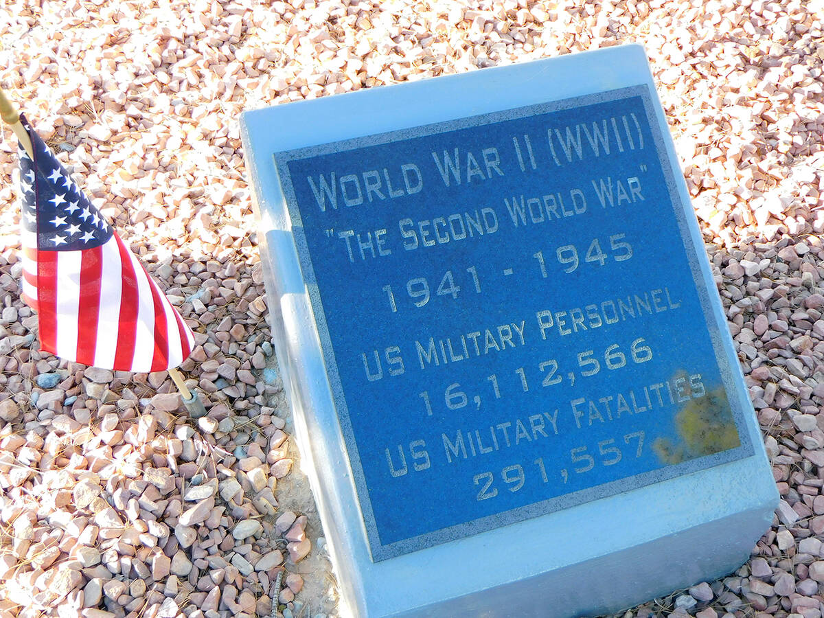 Robin Hebrock/Pahrump Valley Times Memorial Day is a time to reflect on those who gave their li ...