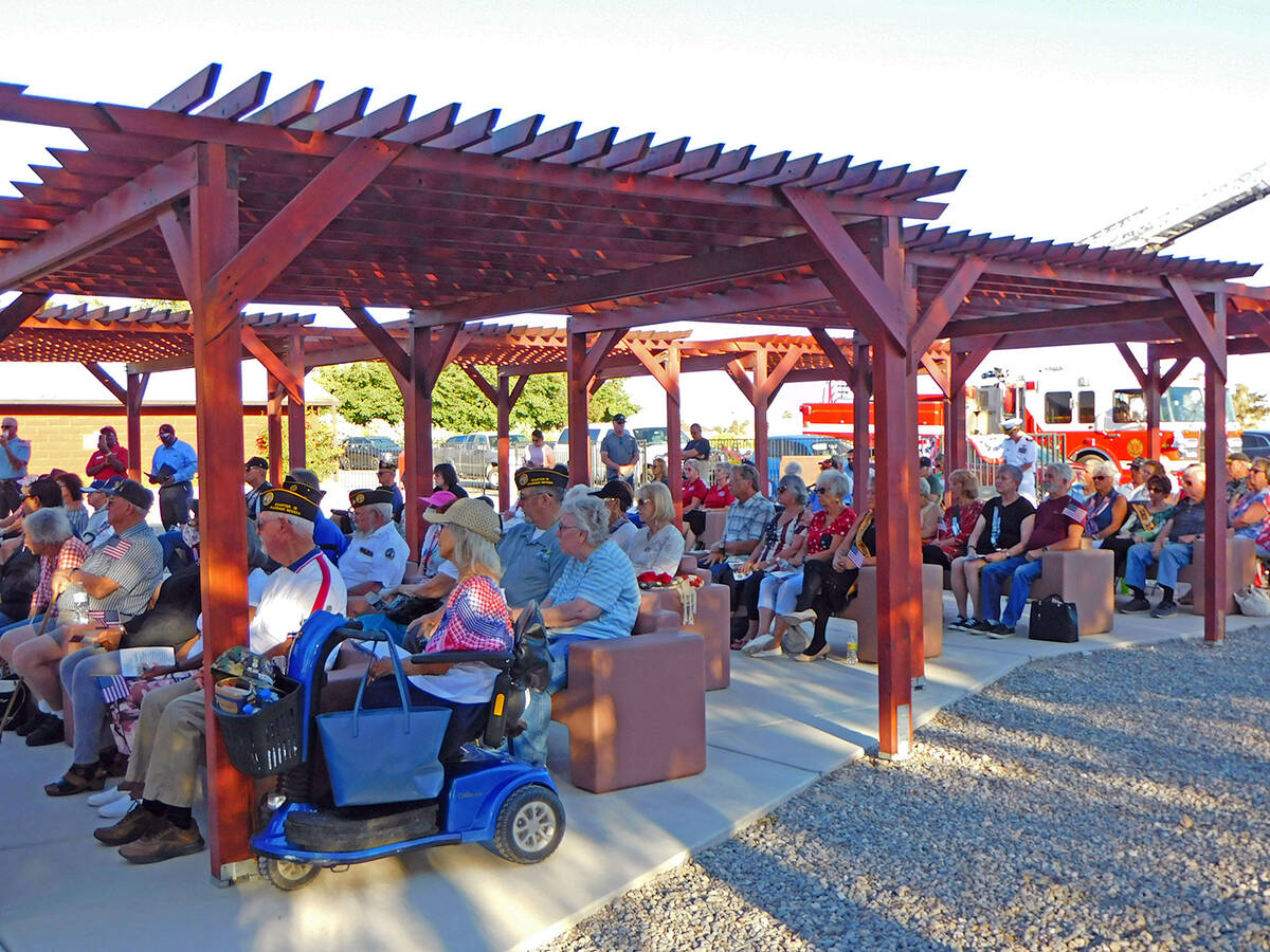 Robin Hebrock/Pahrump Valley Times A large turnout was seen at the DAV Memorial Day ceremony.