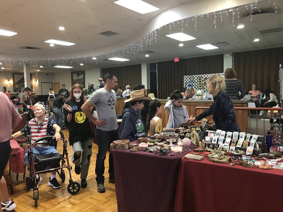 Robin Hebrock/Pahrump Valley Times The Tonopah Convention Center was taken over by a craft fair ...