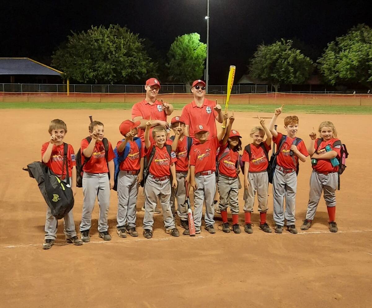 Special to the Pahrump Valley Times The Cardinals won the Pahrump Valley Little League AA-Minor ...