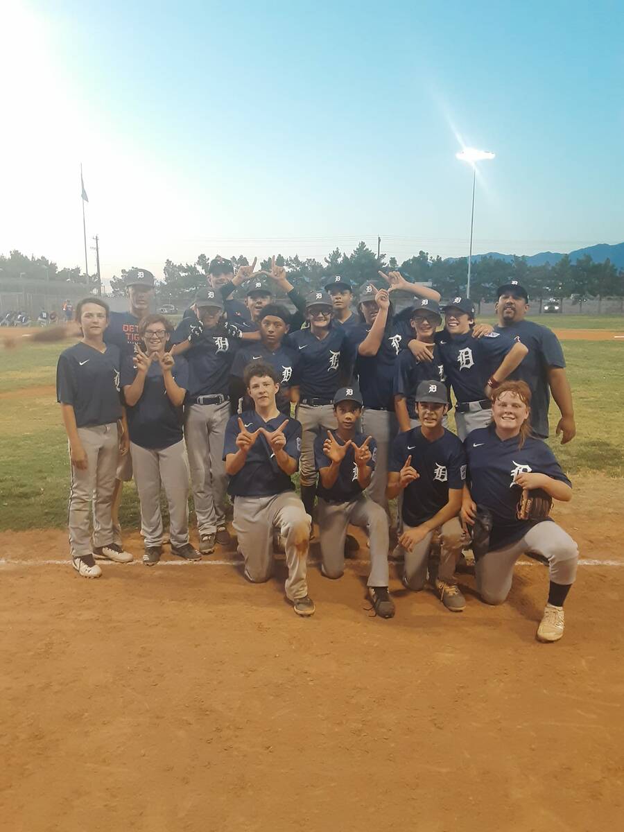 Special to the Pahrump Valley Times The Tigers took home the Pahrump Valley Little League Junio ...