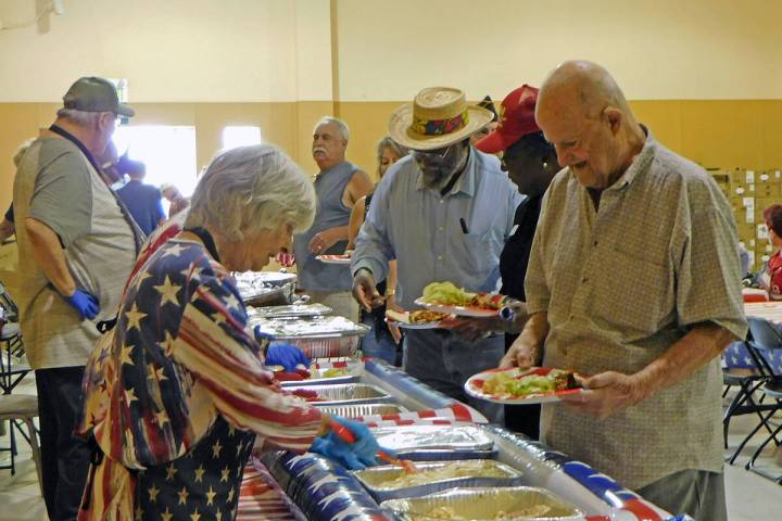 Robin Hebrock/Pahrump Valley Times The DAV Chapter #15's annual Veterans Appreciation BBQ attra ...