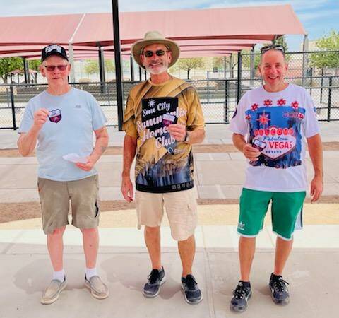 Special to the Pahrump Valley Times The June Bug Classic horseshoe tournament took place at Le ...