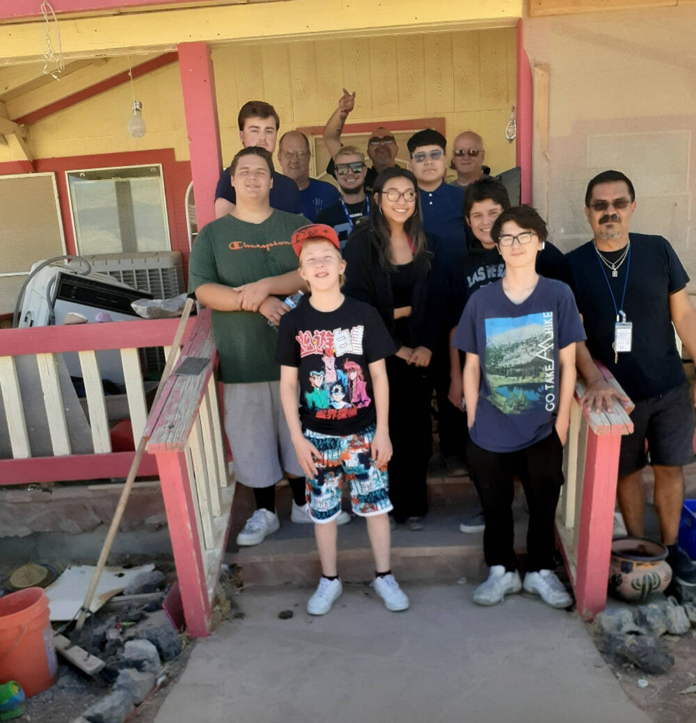 Special to the Pahrump Valley Times Members of Nye County Juvenile Probation and youth involved ...