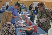 Robin Hebrock/Pahrump Valley Times This file photo shows a Nye County Social Services Fair vend ...