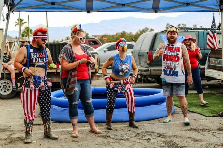 Special to the Pahrump Valley Times Revelers really get into the spirit at the Bearded Lady Fou ...