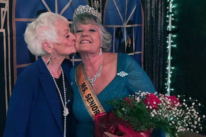 Robin Hebrock/Pahrump Valley Times Ellie Wilshusen, at right, was crowned as the 2022 Ms. Senio ...