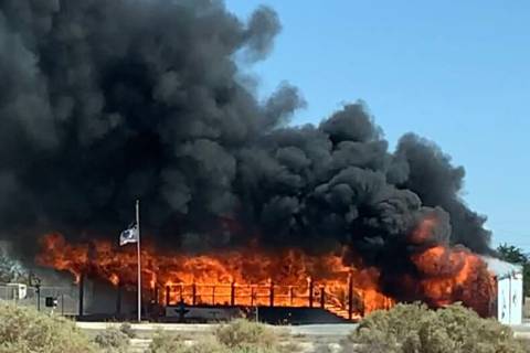(Brent Schanding/Pahrump Valley Times) On June 26, just after 3 p.m., crews were dispatched fo ...