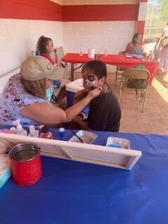 Special to the Times-Bonanza Face painting is one of the activities for kids at this year's Jul ...