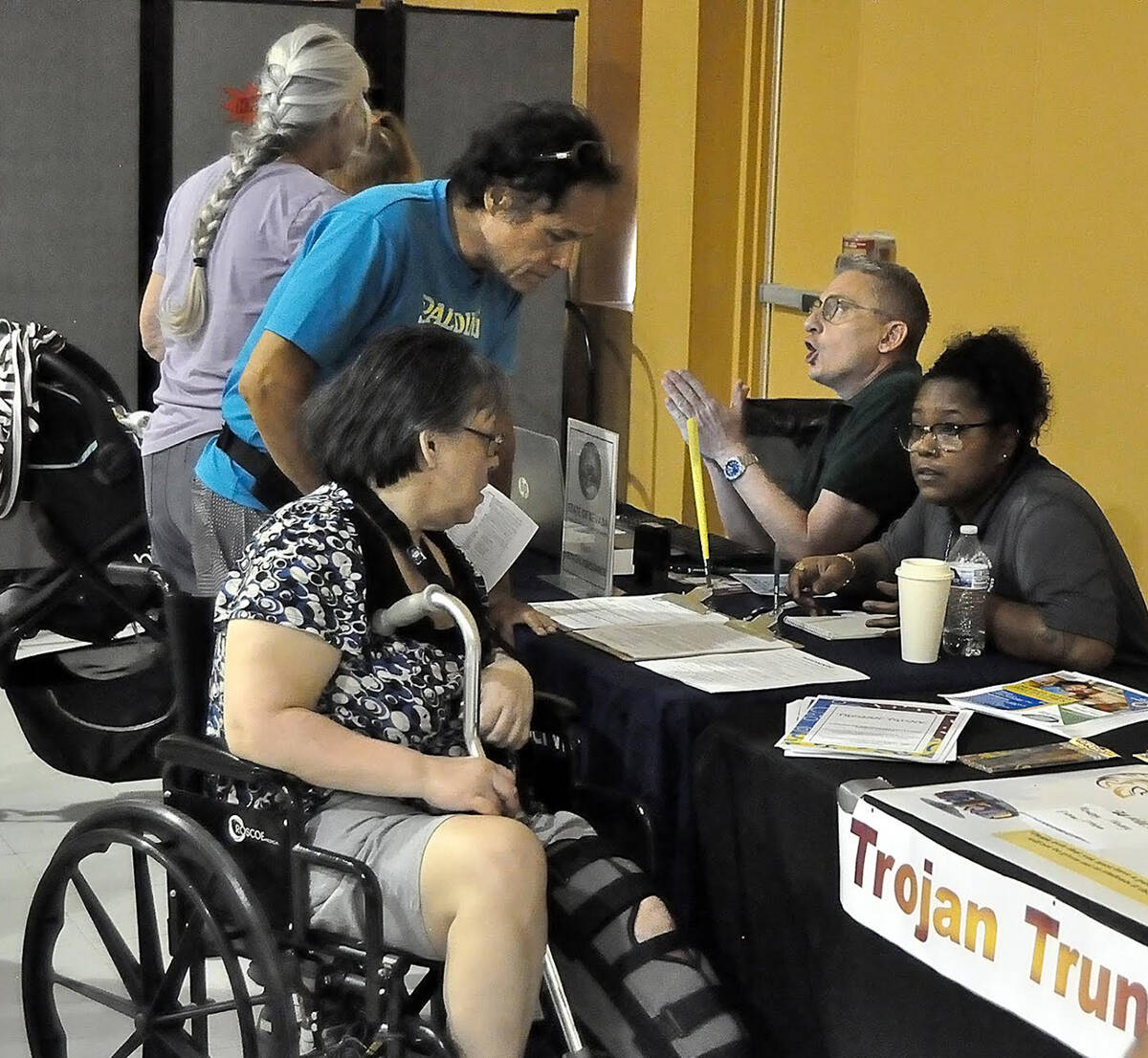 Horace Langford Jr./Pahrump Valley Times Residents were able to learn about all sorts of servic ...