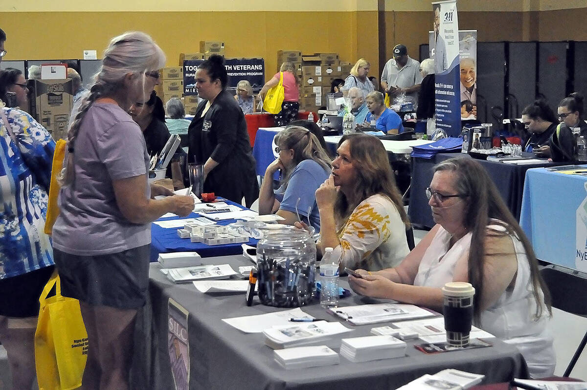 Horace Langford Jr./Pahrump Valley Times Nye County hosted its 7th Annual Social Services Fair ...