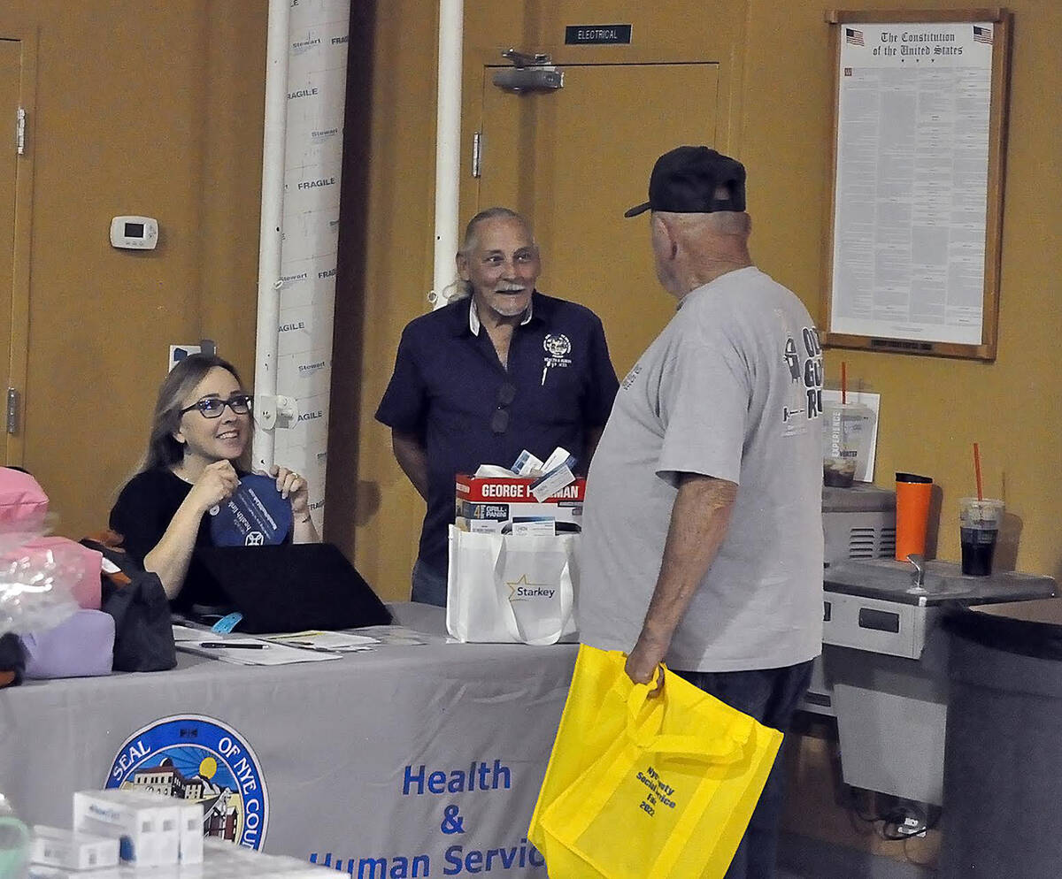 Horace Langford Jr./Pahrump Valley Times The Nye County Social Services Fair was put on by Nye ...