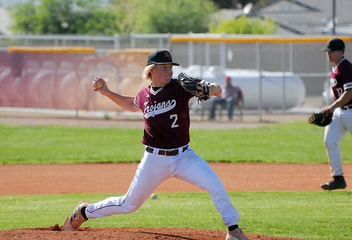 Horace Langford Jr./Pahrump Valley Times Junior pitcher Kyle McDaniel (2) was named Player of ...
