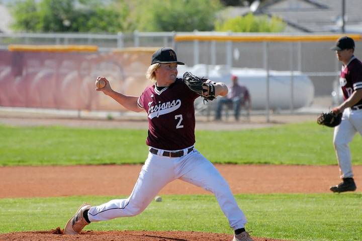 Horace Langford Jr./Pahrump Valley Times Junior pitcher Kyle McDaniel (2) was named Player of ...