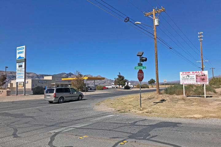 Robin Hebrock/Pahrump Valley Times This photo shows the intersection of Blagg Road and Simkins ...