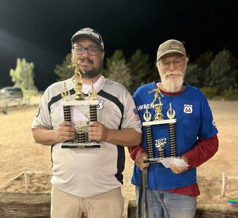 Special to the Pahrump Valley Times The team of Lawrence (right) and Mikey (left) Workman took ...