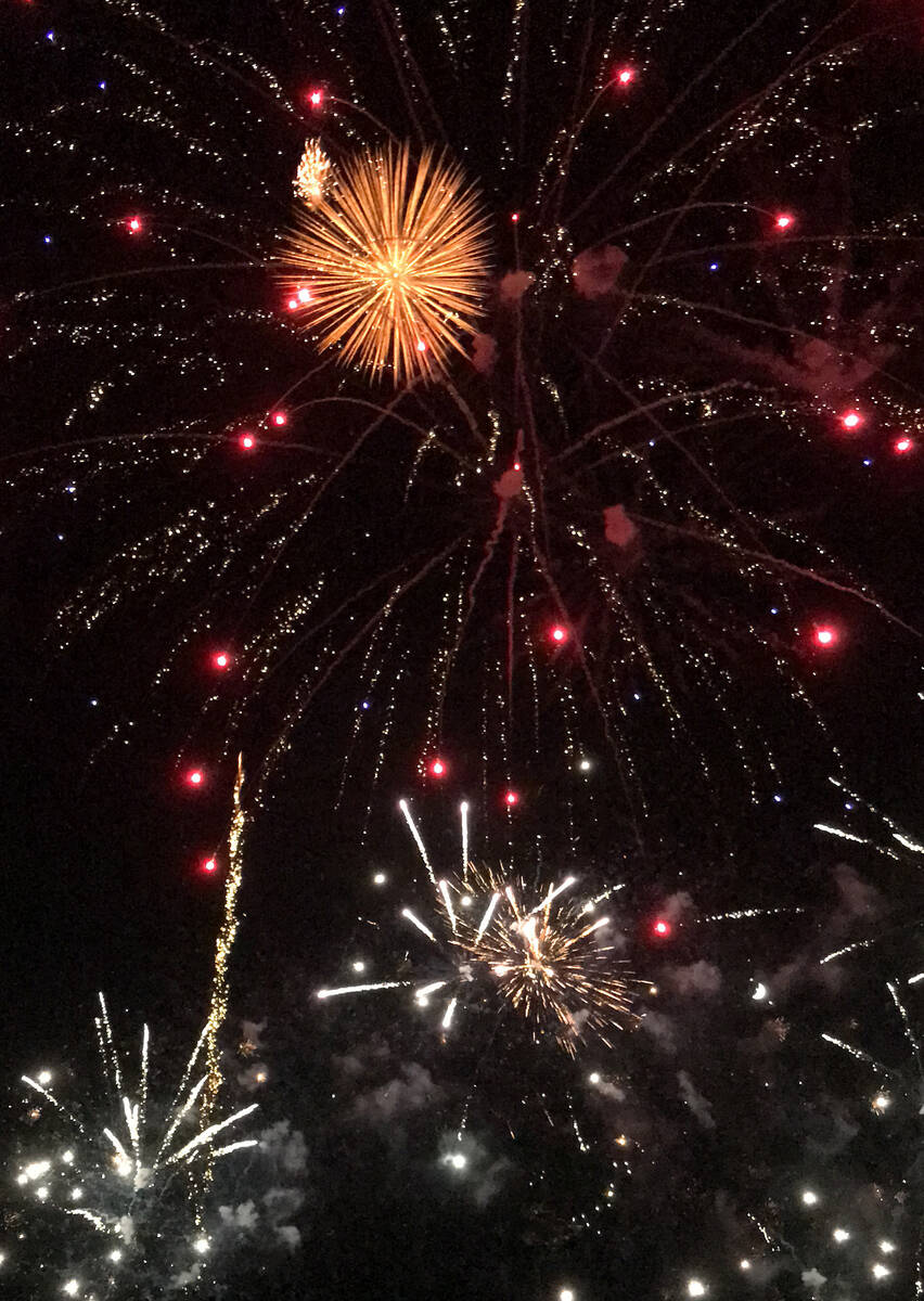 Robin Hebrock/Pahrump Valley Times Always a big hit, this year's Fireworks Show was declared to ...