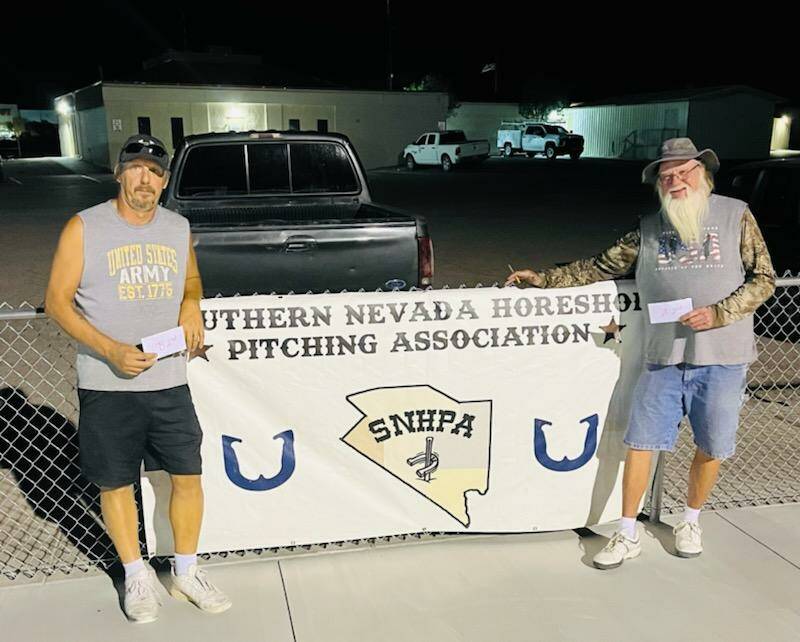 Special to the Pahrump Valley Times Don Brown (right) and Heath Russell (left) came in second p ...