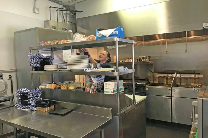 Robin Hebrock/Pahrump Valley Times A staff member at the LivingFree Cafe is pictured readying f ...