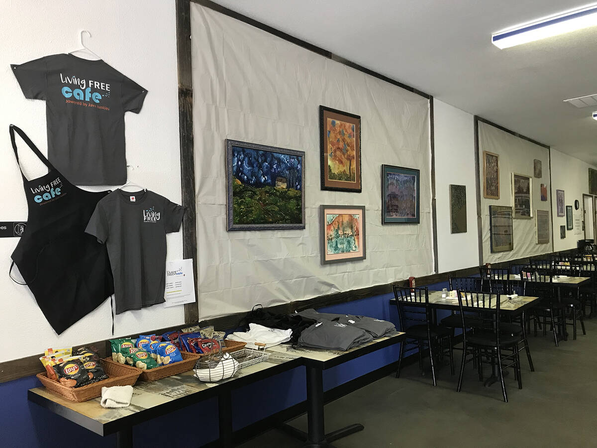 Robin Hebrock/Pahrump Valley Times This photo shows the inside of the LivingFree Cafe, which ha ...