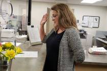 Special to the Pahrump Valley Times Newly appointed Nye County Treasurer Raelyn Powers is pictu ...