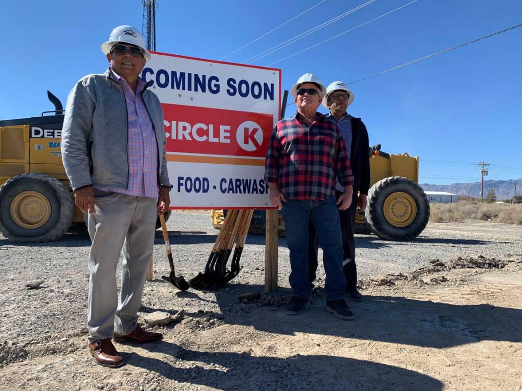 Brent Schanding/Pahrump Valley Times This file photo shows Circle K developers at the groundbre ...