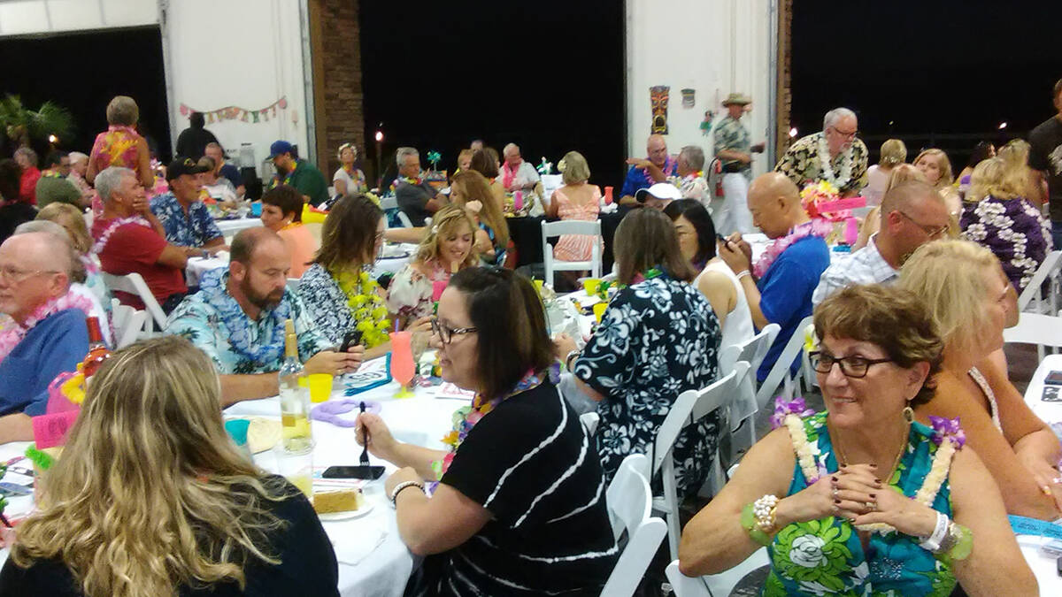 Selwyn Harris/Pahrump Valley Times In this file photo, a huge crowd of CASA Luau attendees is s ...