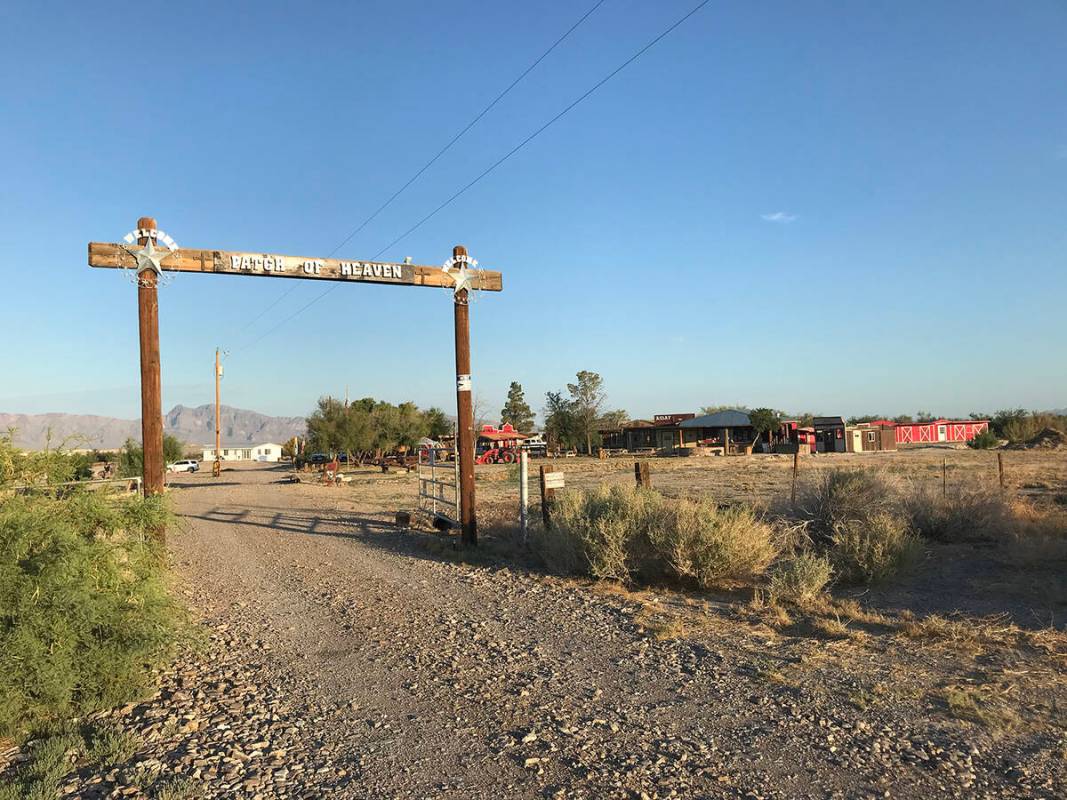 Robin Hebrock/Pahrump Valley Times Patch of Heaven is a 40-acre parcel of private land inside o ...