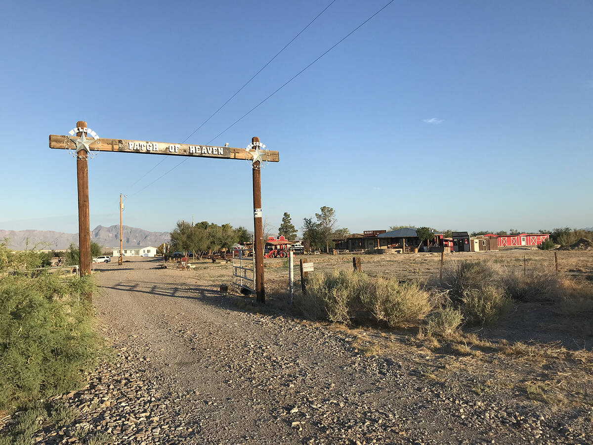 Robin Hebrock/Pahrump Valley Times Patch of Heaven is a 40-acre parcel of private land inside o ...