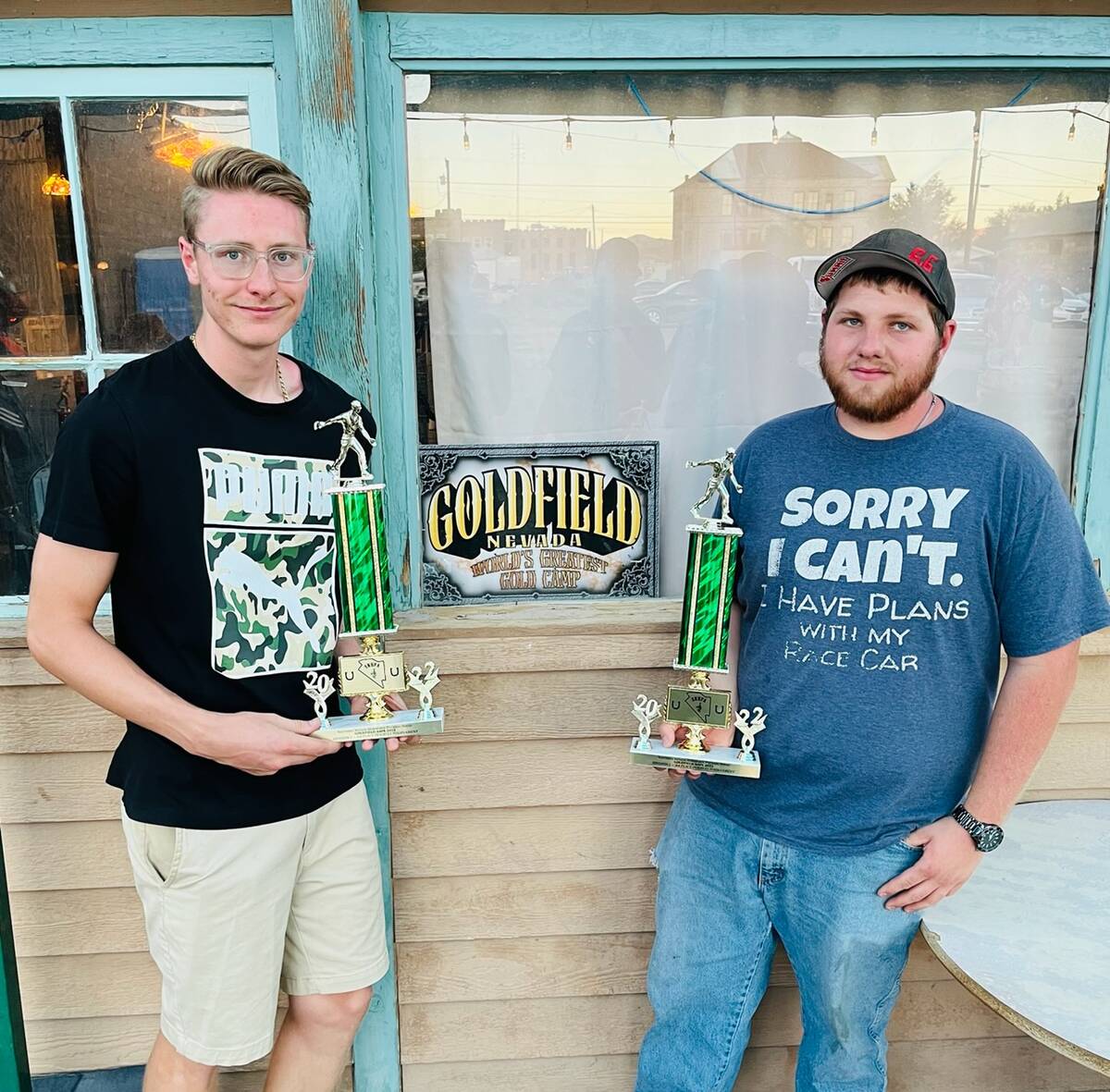 Special to the Pahrump Valley Times Kasey Dilger (left) and Rory Bradley (right) finished the ...