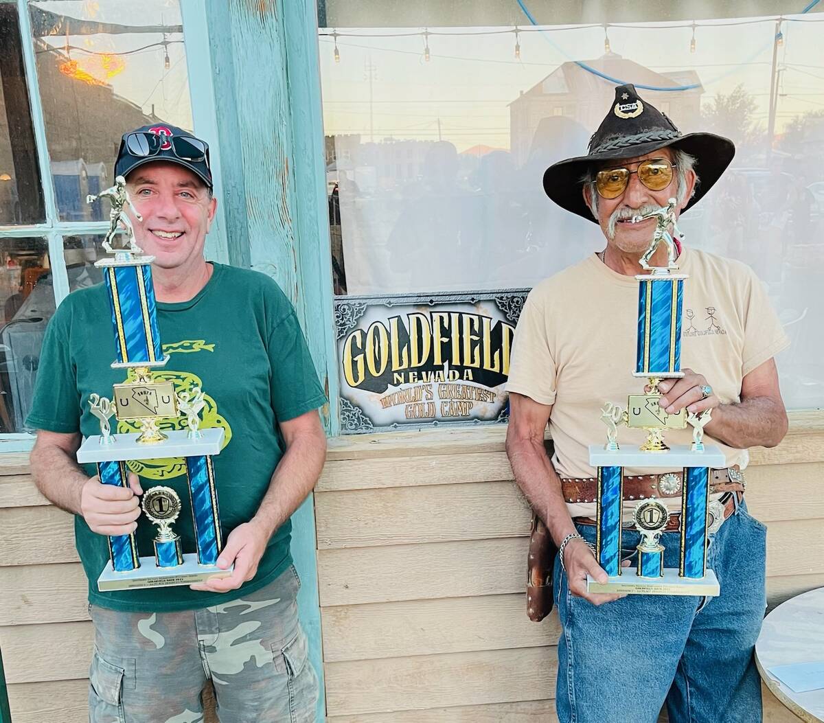 Special to the Pahrump Valley Times Joe Kalache (left) and Ernie Monaque (right) finished in f ...