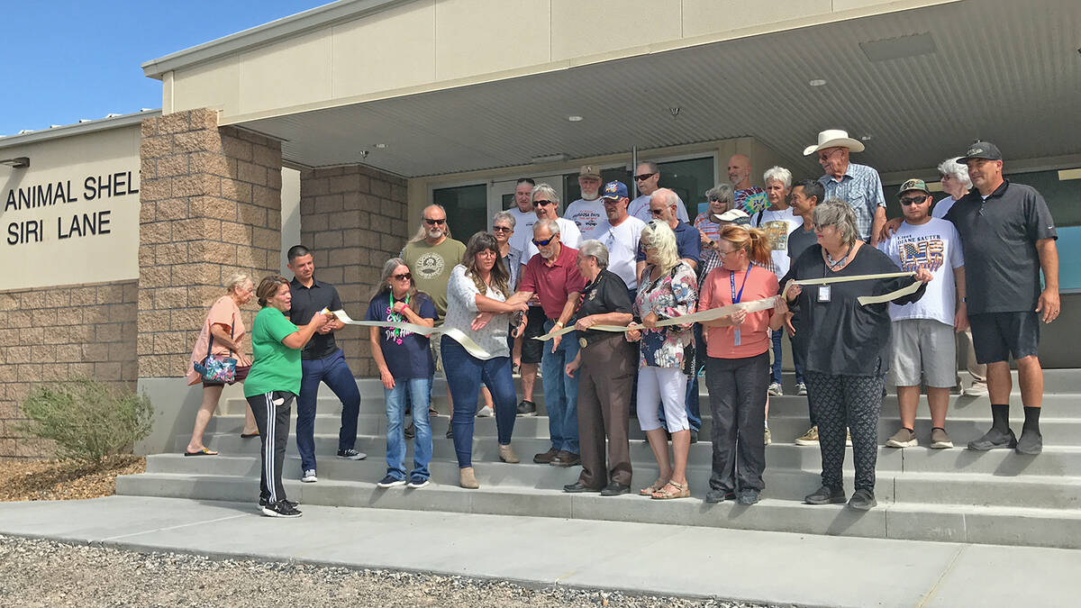Robin Hebrock/Pahrump Valley Times The Nye County Animal Shelter Grand Opening took place Wedne ...