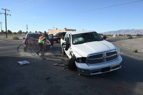 Special to the Pahrump Valley Times A dust storm was the cause of a motor vehicle crash in the ...