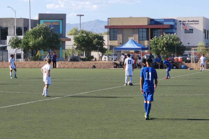 Danny Smyth/Pahrump Valley Times The Pahrump Valley Trojans took on the Equipo Yeti Tuesday af ...