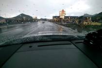 (Nye County Sheriff's Office) Debris from flash flooding partially closed North Main Street in ...