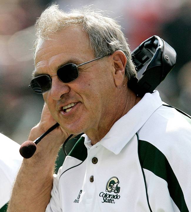 Ram tough: Lubick patrols the sidelines in a rivalry game victory over Colorado in 2006. (Ed An ...