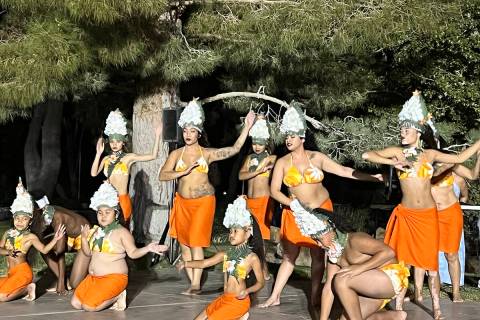 Courtesy of Deanna O'Donnell Rau Tama Nui dancers are pictured performing at the 2022 CASA Luau ...