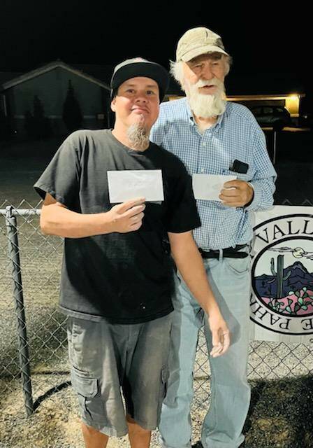 Special to Pahrump Valley Times Chris Preciado (left) and Lawrence Workman (right) took second ...