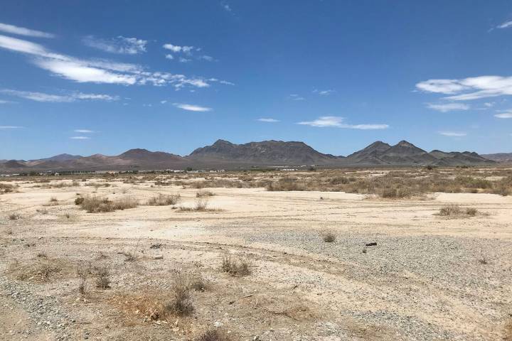 Robin Hebrock/Pahrump Valley Times This photo, taken from Basin Avenue looking toward the inter ...