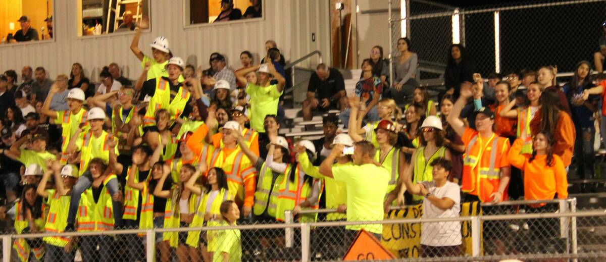 Danny Smyth/Pahrump Valley Times The "Construction Zone" of Pahrump Valley High School student ...