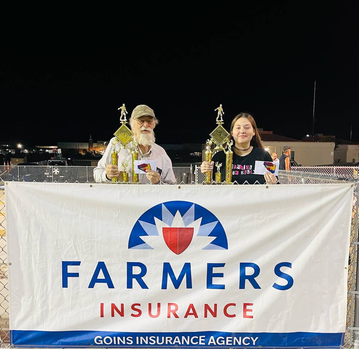 Special to the Pahrump Valley Times The team of Lawrence Workman and Maddy Workman finished in ...
