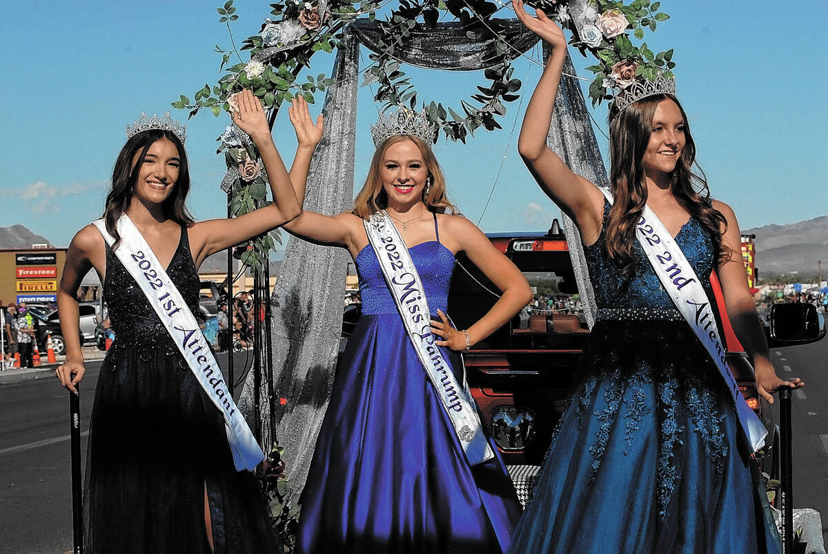 Horace Langford Jr./Pahrump Valley Times - Fall Festival parade, Saturday. Miss Pahrump and her ...