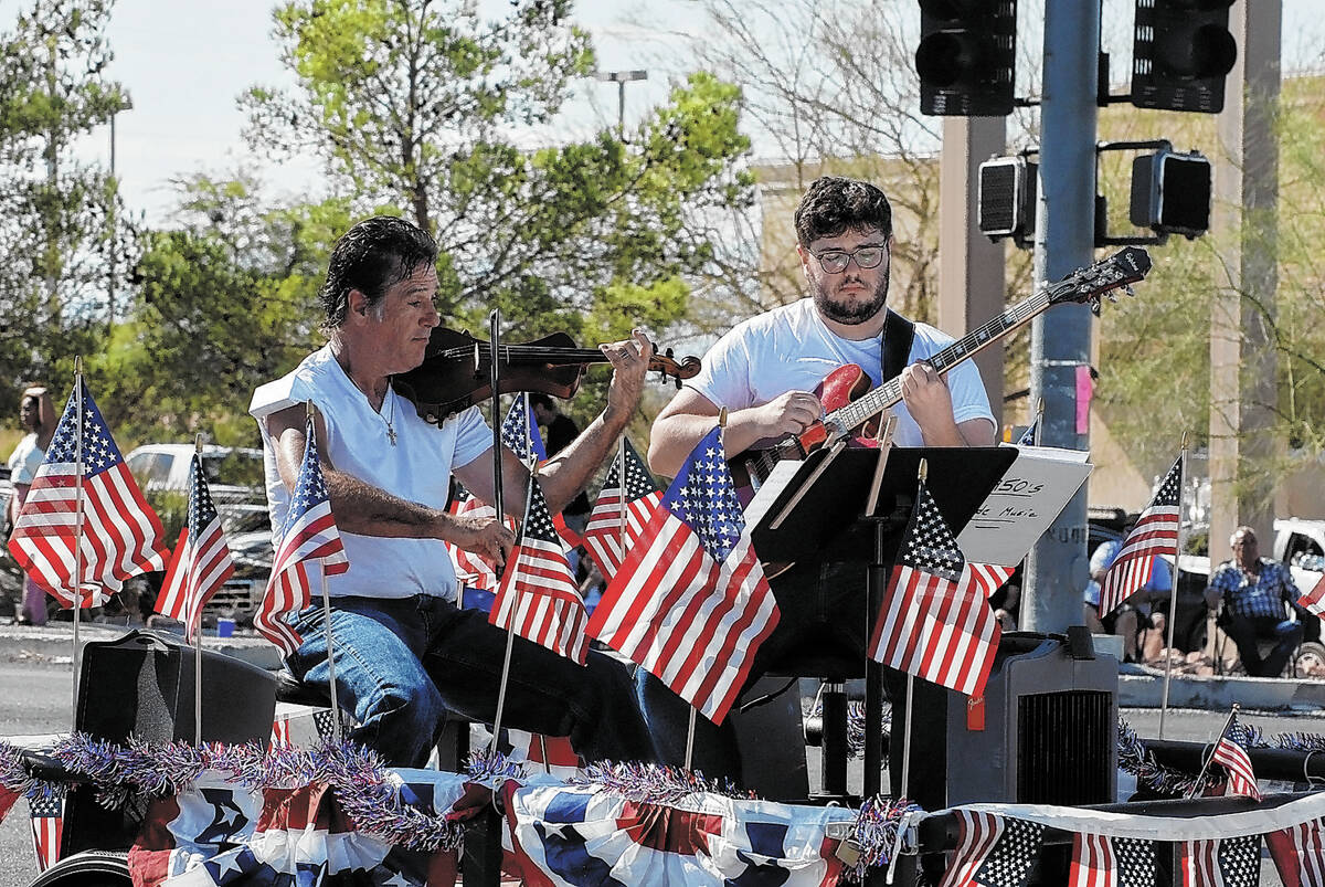 Horace Langford Jr./Pahrump Valley Times - Fall Festival parade, Saturday. Folk music duo &quot ...